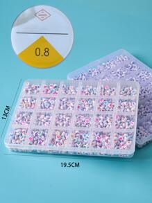 1 hộp Chi tiết chữ cái Phụ kiện trang sức hạt DIY & 1 cuộn chỉ DIY - Nhiều màu - Xem 5