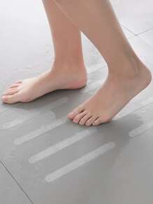 5pcs/set PVC Anti-slip Shower Tread Sticker, Safety Shower Treads Sticker - Clear - View 7