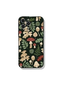 Inna Moreva Mushroom & Leaf Pattern Phone Case