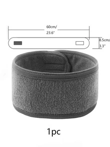 1入組灰色沐浴頭帶浴室滌綸面部化妝頭帶