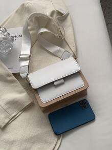 Mini Two Tone Flap Square Bag - Multicolor - View 4