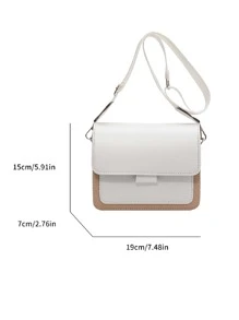 Mini Two Tone Flap Square Bag - Multicolor - View 6
