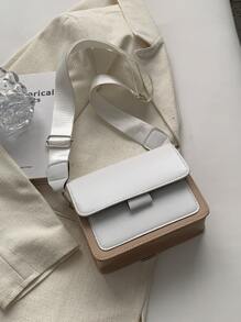 Mini Two Tone Flap Square Bag - Multicolor - View 8