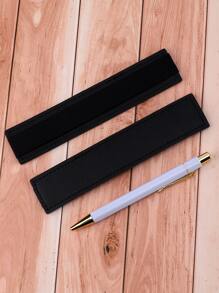 1/2/5 件纯色笔套笔筒，PU 弹性单支笔收纳袋，返校，学校用品