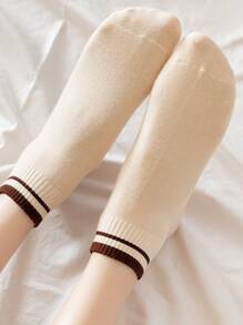 2對女式隨機條紋圖案休閒風格及踝襪 - 彩色 - 查看 7