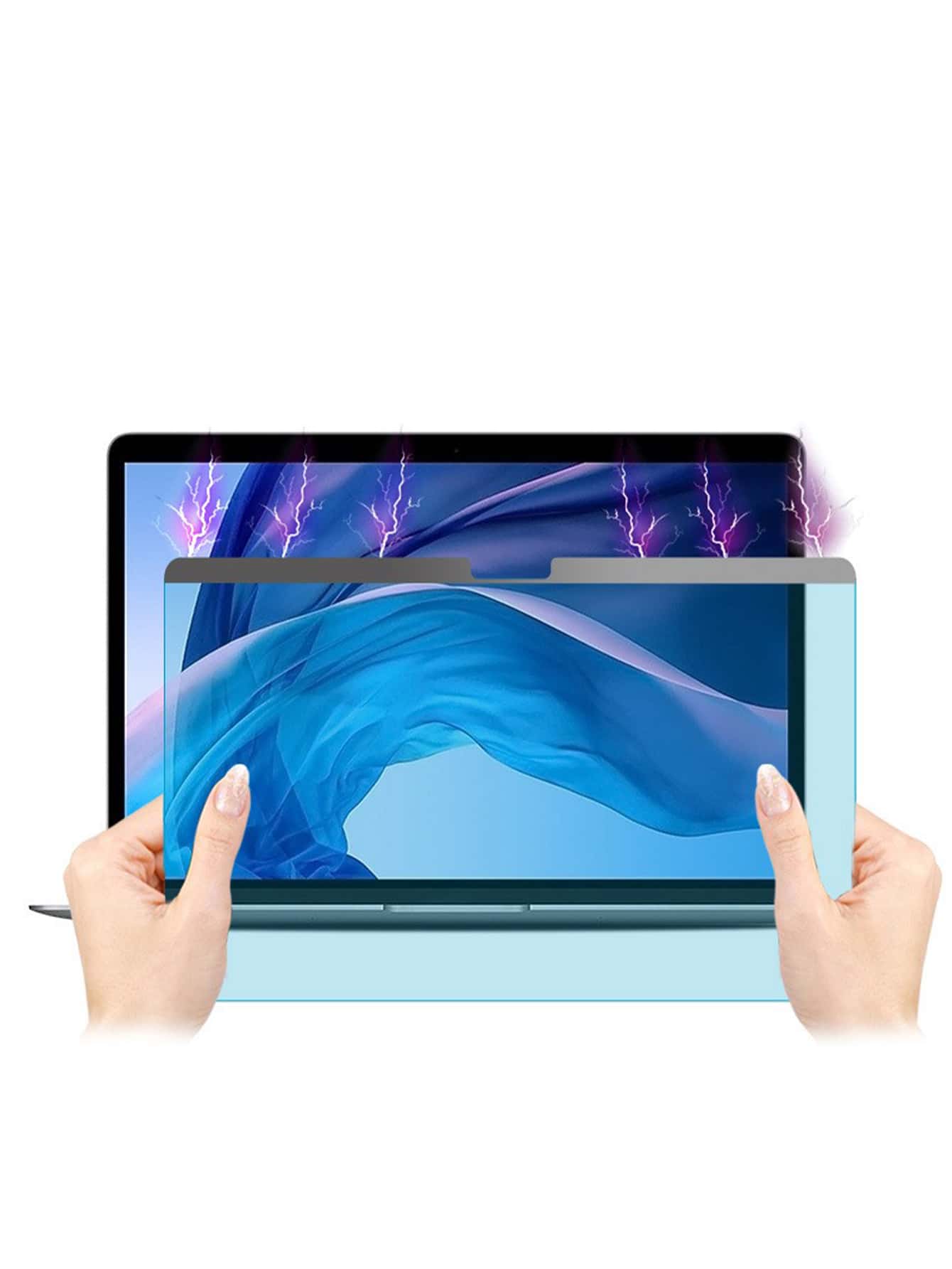 1 hoja Protector de pantalla para portátil magnético