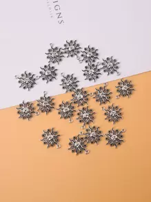 20入組/套太陽DIY吊墜 - Ancient Silver - 查看 1