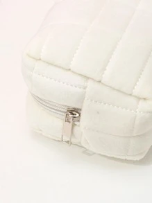 1pc White Plaid Plush Large Capacity Portable Makeup Bag For Women Girls Storage Makeup Organizer Makeup Case Bag, Room Decor, Bags, Makeup Bag, Vanity, Travel, Make Up Bag, Travel Essentials, Organizer, Storage, Travel Essential, Makeup Organizer, Makeup Bags, Toiletry Bag, Desk Organiser, Cosmetic Bag, Makeup Pouch, Make Up Organizer, Vanity Accessories, Make Up Pouch, Make Up Bags,Makeup Bag,Make Up Bag,Makeup Bags,Cosmetic Bag,Makeup Organiser,Travel,Makeup Pouch,Bag,Vanity,Make Up Pouch,Travel Essentials,Pouch Bag,Make Up Bags,Bags,Travel Essential,Vanity Accessories,Small Makeup Bag,Makeup Pouch,Cosmetic Bag,Travel Essential,Large Capacity,Large Makeup Bag,Christmas Gifts,Pouch,Travel,Gifts For Women Travel Essential,Pouch,Clutch / Small Handbag, Makeup Organizer,Makeup Organize,Pouch,Brush Holder,Mini Pouch,Large Capacity Pouch - White - View 6