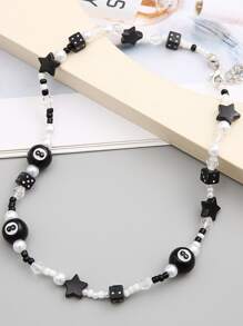 Star Decor Beaded Necklace