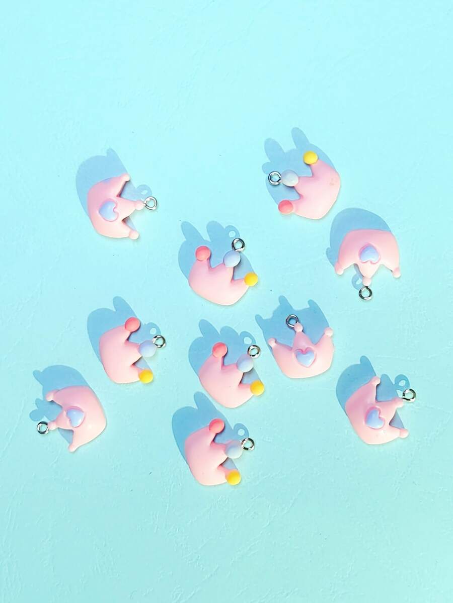 10pcs/set Cartoon Duck DIY Pendant - Multicolor - View 1