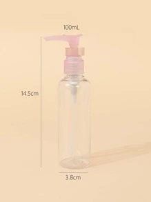 1pc 100ML Travel Subpackage Bottle,Empty Transparent Dispenser Container for Travel Size Cosmetics,Empty Cosmetic Refillable Travel Containers Plastic Hair Spray Bottle Sprayer for Perfume Skincare Makeup Lotion - Pink - View 3