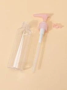 1pc 100ML Travel Subpackage Bottle,Empty Transparent Dispenser Container for Travel Size Cosmetics,Empty Cosmetic Refillable Travel Containers Plastic Hair Spray Bottle Sprayer for Perfume Skincare Makeup Lotion - Pink - View 4
