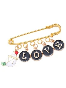 26pcs/set Letter DIY Pendant - Black - View 3