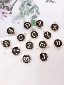 26pcs/set Letter DIY Pendant - Black - View 4