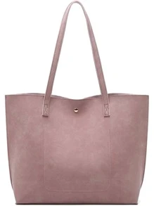 Tassel Decor Shoulder Tote Bag, Mother's Day Gift For Mom - Pink - View 5