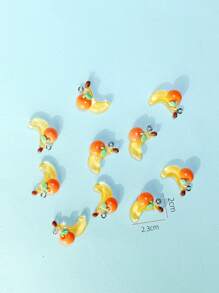 10入組/套香蕉DIY吊墜 - 彩色 - 查看 3