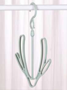 1pc Plastic Drying Rack, Green Clothes Drying Rack For Household - Mint Green - View 1