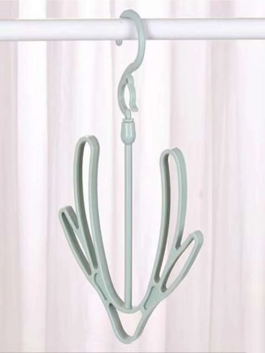 1pc Plastic Drying Rack, Green Clothes Drying Rack For Household - Mint Green - View 1