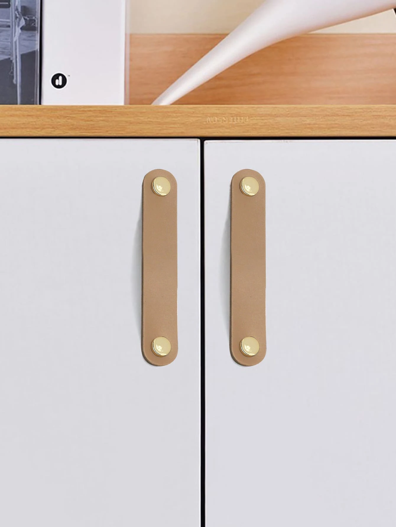 1 tủ, cốp, tay nắm hành lý, màu sắc ngẫu nhiên - Màu vàng - Xem 1