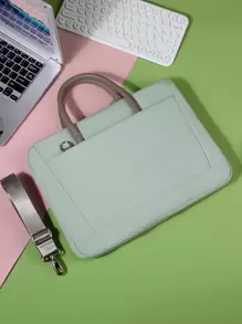 Minimalist Laptop Bag - Green - View 1