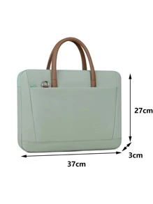 Minimalist Laptop Bag - Green - View 3