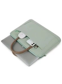 Minimalist Laptop Bag - Green - View 4