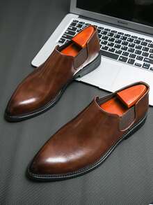 男士尖頭正裝工作辦公室男士正裝鞋