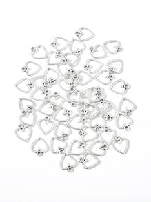 50pcs/set Heart DIY Pendant