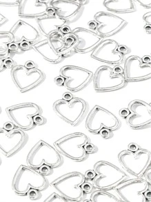 50pcs/set Heart DIY Pendant