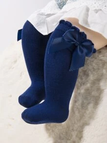 6pairs Baby Bow Decor Socks - Multicolor - View 2