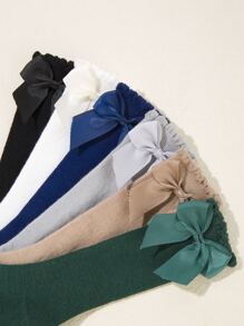 6pairs Baby Bow Decor Socks - Multicolor - View 4
