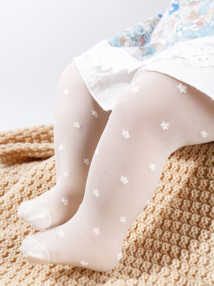 Baby Star Print Tights