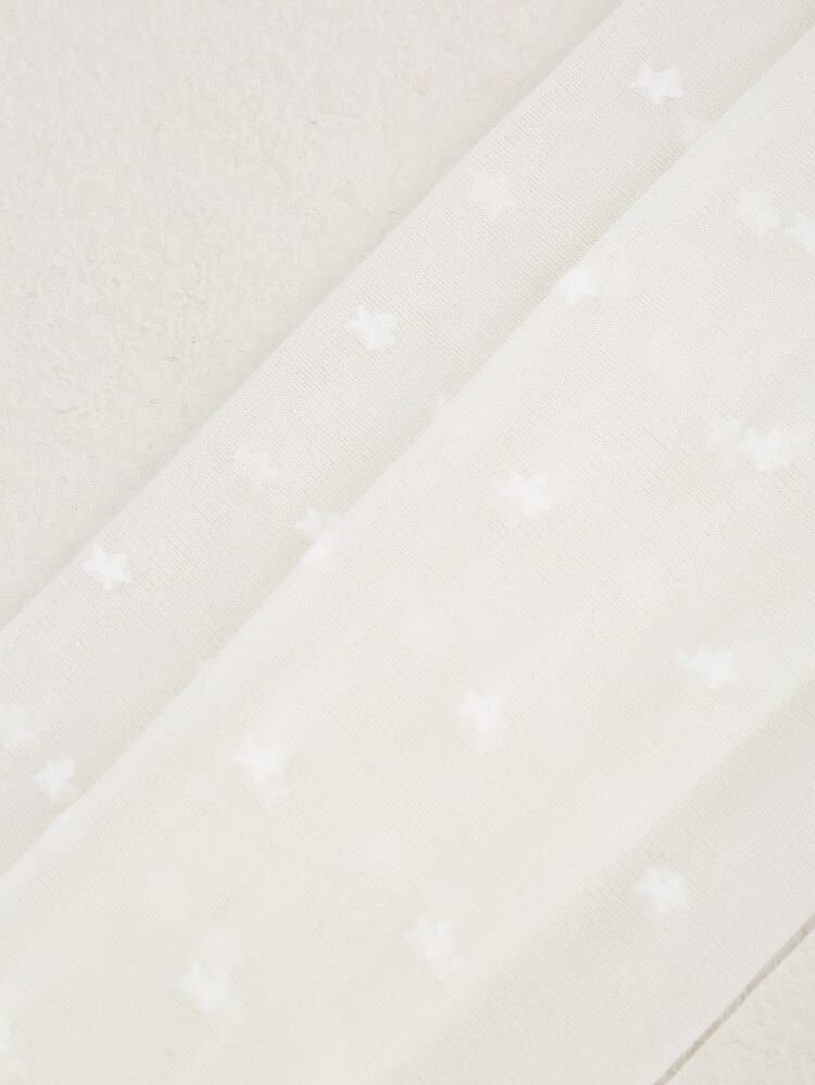 嬰兒星星印花褲襪 - 米色 - 查看 3