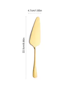 不銹鋼奶油刮刀 - 金色 - 查看 2