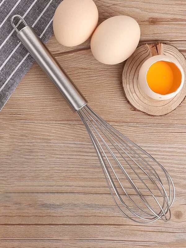 1pc Stainless Steel Whisk, Cooking Mixer, Whisk For Blending, Beating And Stirring, Enhanced