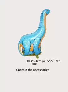kumozawa 1pc Cartoon Dinosaur Balloon, Cute Creative PE Large Balloon For Party Holiday, Christmas - Blue - View 4