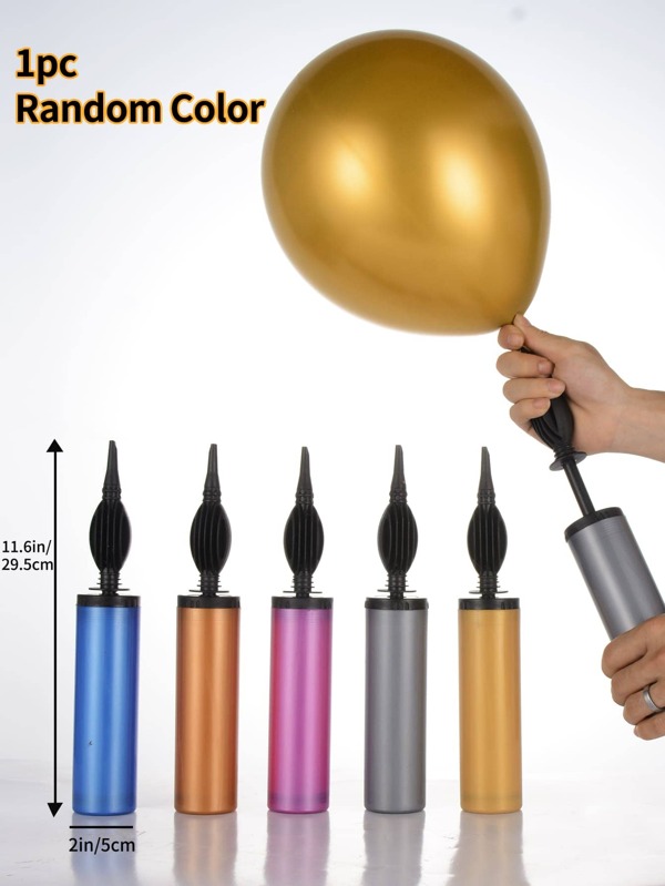 1pc Plastic Balloon Inflator, Random Color Balloons Manual Pump For Party, Balloons Supplies