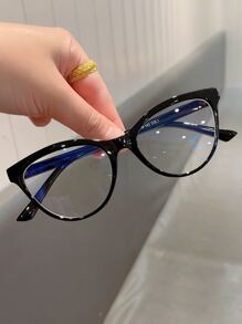 Gafas de montura de ojo de gato, accesorios de gafas transparentes, accesorios de gafas para mujeres
