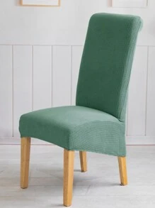 1入組綠色餐椅套極簡主義滌綸彈性餐廳椅套適合家用 - 青檸色 - 查看 1