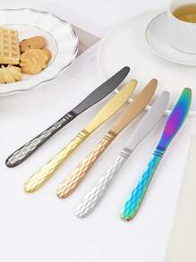 24 piezas Set cubiertos de acero inoxidable - Dorado - Ver 5