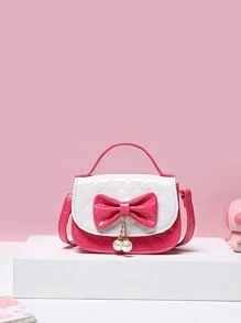 Cặp sách Trẻ em Nơ Bướm Thú vật - Đỏ và trắng - Xem 1