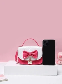 Cặp sách Trẻ em Nơ Bướm Thú vật - Đỏ và trắng - Xem 4