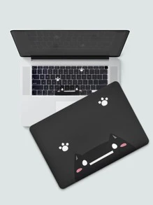 3入組貓咪圖案保護套和鍵盤貼膜適用於13英寸MacBookA1932 - 黑色 - 查看 1