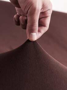 1入組棕色沙發套和1入組無填充物靠墊套極簡主義滌綸彈力沙發套適合家用 - 咖啡棕 - 查看 2