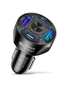 1入組20瓦快充車載充電器 - 黑色 - 查看 1