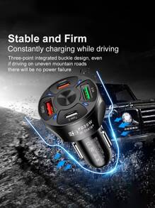 1入組20瓦快充車載充電器 - 黑色 - 查看 7