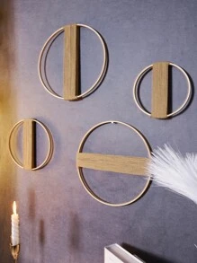 4入組圓環掛飾 - 棕色 - 查看 6