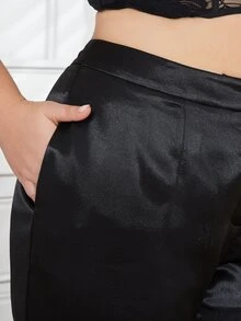 D&M Plus High Waist Flare Leg Pants