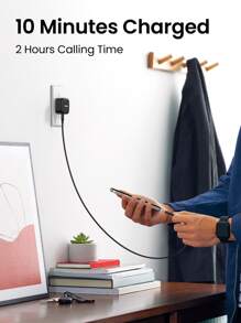 UGREEN PD 20W Fast Charger Compatible With Apple 20W USB-C Power Adapter Compatible With IPhone 5 Series 14 13 Pro Max Adapter IPad Pro Air 2022 2023 2024 - Black - View 5