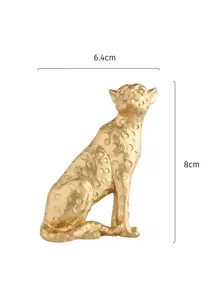 Leopard Design Switch Sticker, Stickers, Wall Decal, Vinyl Decal For Home Decorations, Spring Decoration Items Refresh Your Home, Rama Decoration Stickers Gifts Birthday Graduation - Gold - View 3
